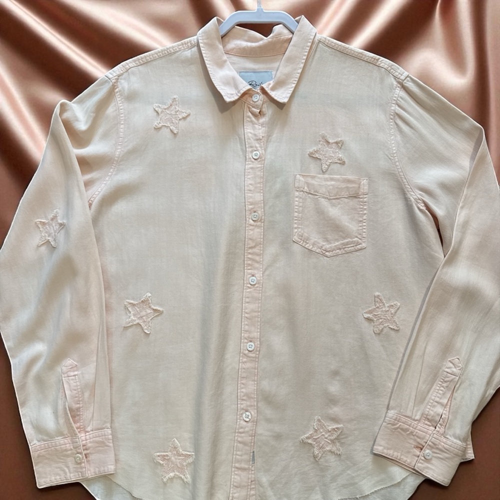 Rails Blush Blouse with Star Accents